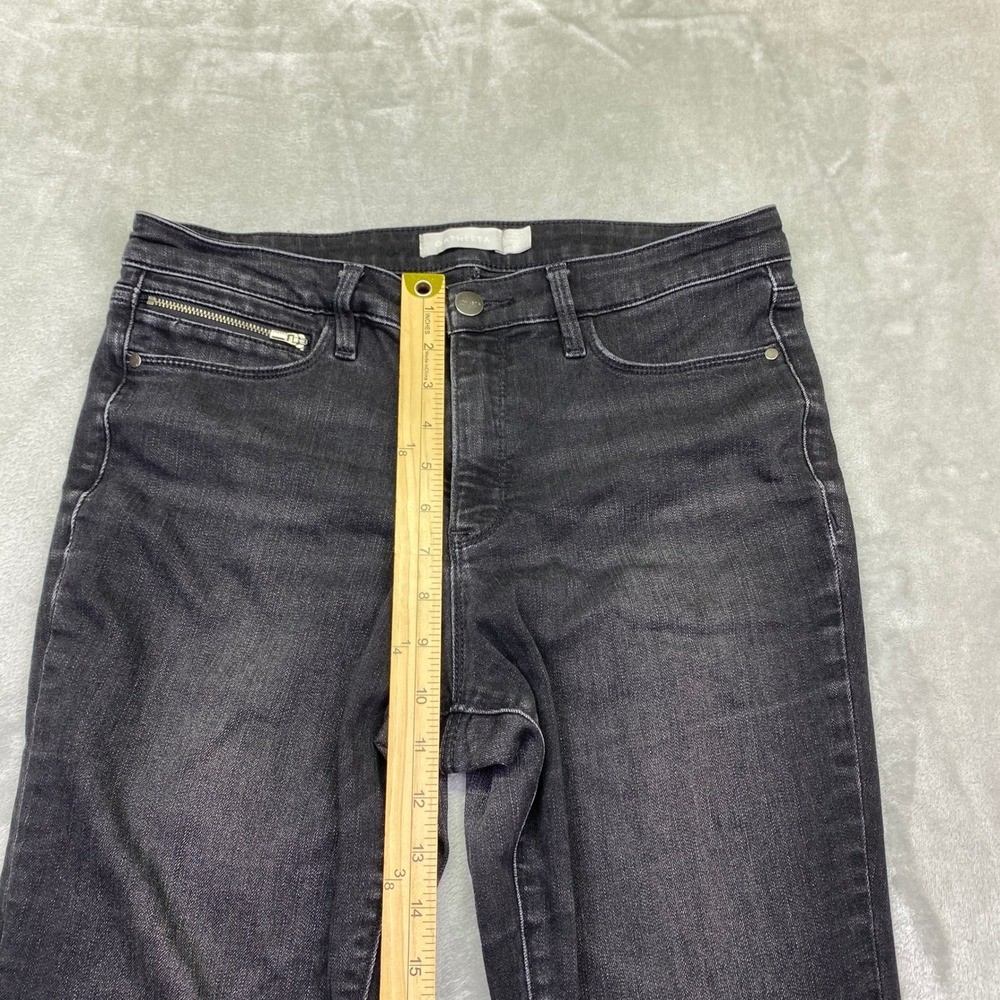 Athleta Sculptek Skinny Jeans Black Ankle Zip Performance Denim Size 10 Grunge - Picture 3 of 12